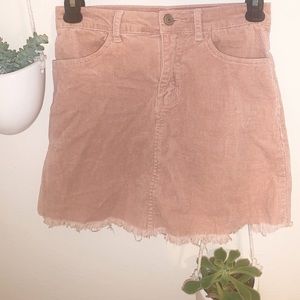 Brandy Melville Light Pink/Blush Corduroy Skirt